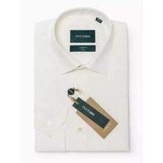 Рубашка MONDIGO классическая с длинным рукавом LOW SLIM FIT, размер L, бежевый