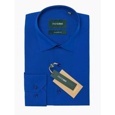 Рубашка MONDIGO классическая с длинным рукавом CLASSIC FIT, размер L, синий