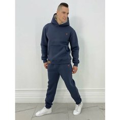 Комплект одежды Jools Fashion Мужской спортивный зимний костюм на флисе для занятия спортом, размер 50, серый