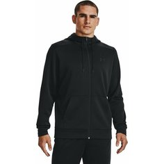 Толстовка спортивная Under Armour Armour Fleece Fz Hoodie, размер XS, , чёрный