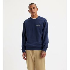 Свитшот Levis Relaxed Fit Graphic Crewneck Sweatshirt, размер S, , blue Levis®