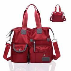 Сумка мессенджер , фактура гладкая, красный Нет бренда