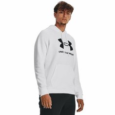 Худи спортивное Under Armour Rival Fleece Logo HD, размер XL, , белый