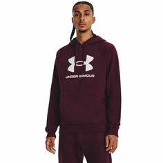 Толстовка спортивная Under Armour Rival Fleece Logo HD, размер LG, , темно-бордовый
