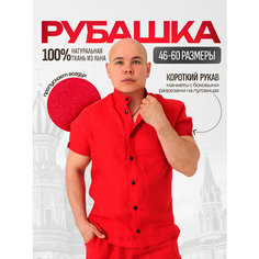 Рубашка БелаРусичъ, размер 58-60, красный