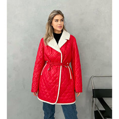 Куртка , размер 46(46-48), красный Нет бренда