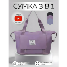 Сумка спортивная , 36 л, 42х40х41 см, ручная кладь, фиолетовый Ha Be