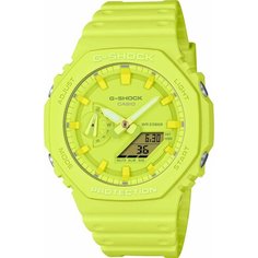 Наручные часы CASIO, зеленый, желтый