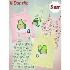 Майка Donella, 5 шт., размер 6/7-122/128, микс