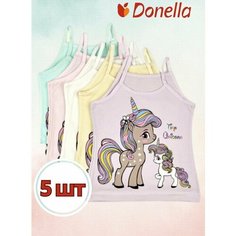 Майка Donella, 5 шт., размер 8/9-134/140, микс