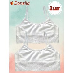 Бюстье Donella, 2 шт., размер 10/11-146/152, белый