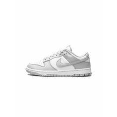 Кроссовки NIKE Dunk Low, размер 44.5 EU, серый / белый