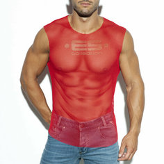 Майка ES Collection Mesh Broad Tank Top, размер 3XL, red
