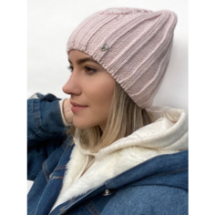 Шапка бини A.cappello, размер 54-56, розовый