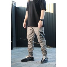 Брюки спортивные BLK CROWN, размер S, капучино