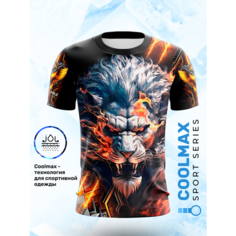 Футболка Evofox, размер 3XL, черный, оранжевый