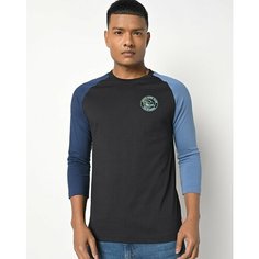 Свитшот Levis CREW-NECK T-SHIRT WITH BRAND PRINT, размер L, , черный Levis®