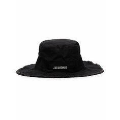 Панама Jacquemus Le Bob Artichaut, размер 56 RU, черный