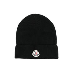 Шапка Moncler, размер OneSize, черный