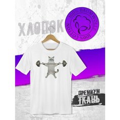 Футболка FUTBA4EVER, размер S, белый