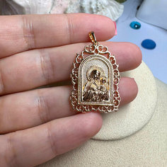 Подвеска XUPING JEWELRY, циркон, золотой