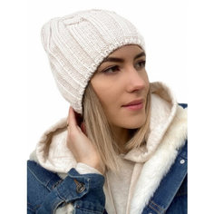 Шапка бини A.cappello, размер 54-56, молочный