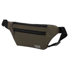 Сумка поясная Forte, фактура зернистая, хаки