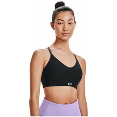 Топ спортивный Under Armour Infinity Covered Low, размер XS, чёрный