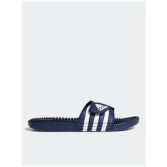 Шлепанцы adidas ADISSAGE, размер 10 UK, Dark Blue / Cloud White / Dark Blue