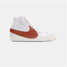 Кроссовки NIKE Blazer, размер 42.5, белый/оранжевый