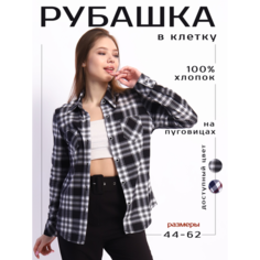 Рубашка Надежда, размер 44, черный
