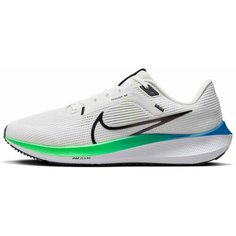 Кроссовки NIKE Air Zoom Pegasus 40, полнота F (EU)/ на среднюю стопу, размер 8,5 US, белый/зеленый/синий