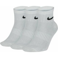 Носки NIKE, комплект, 3 пары, размер 38-42, белый