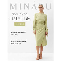 Платье Minaku, размер 48, оливковый