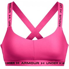 Топ спортивный Under Armour Crossback Low Sports, размер S, astro pink/black-686