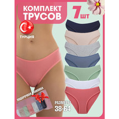 Трусы , комплект из 7 шт., размер XS (40-42), голубой Nedelka