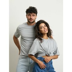 Футболка базовая, размер 3XL, серый, серый OMG Apparel