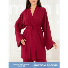 Пижама Mimi Pajamas New, размер XS, бордовый