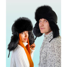 Шапка ушанка Baron&Boyar, размер 57, черный