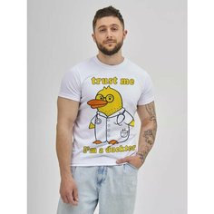 Футболка Филя. Я доктор, размер 5XL, белый