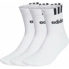 Носки adidas, комплект, 3 пары, размер S INT, белый