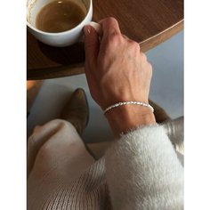 Браслет-цепочка LU Jewel, размер 16 см, белый