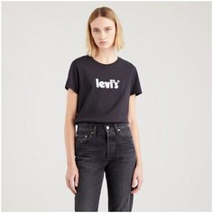 Футболка Levis Women The Perfect Tee, размер S, чёрный Levis®