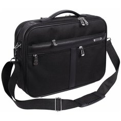 Сумка мессенджер ROSIN, фактура зернистая, чёрный