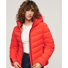 Куртка Superdry HOODED MICROFIBRE PADDED JKT, размер 8, красный