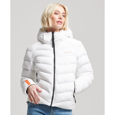 Куртка Superdry HOODED MICROFIBRE PADDED JKT, размер 10, белый
