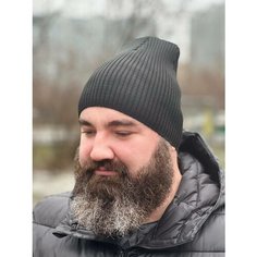 Шапка бини Шапка легкая мужская / шапка на мальчика, размер 56-58, черный (700) Ganalyly