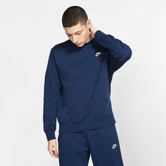 Свитшот спортивный NIKE NSW CLUB CRW BB HOODIE, размер M, , синий
