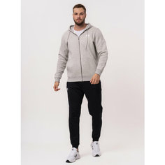 Толстовка спортивная Under Armour Essential Fleece Fz Hood, размер L, , серый/белый