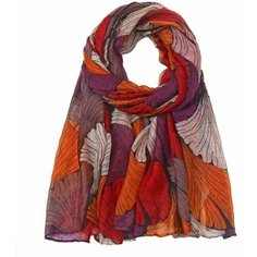 Шарф МАМА В ТЕМЕ,180х85 см, one size, красно-коричневый